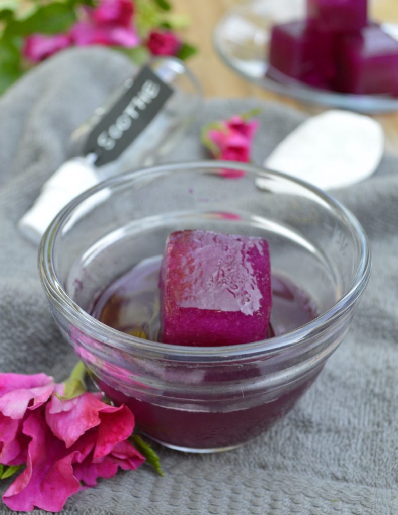 rosewater ice cubes
